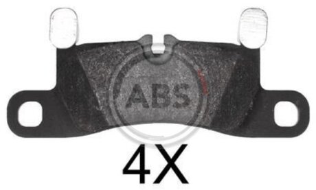 Тормозные колодки дисковые, комплект A.B.S. 37850