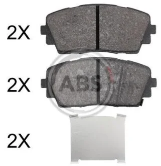 Тормозные колодки дисковые, комплект A.B.S. 37910