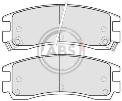 Тормозные колодки дисковые, комплект A.B.S. 38508 (фото 1)