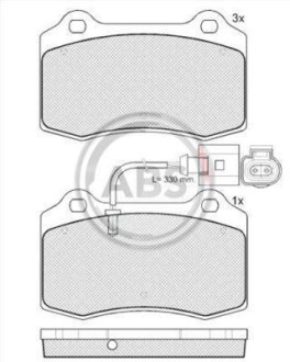 Тормозные колодки дисковые, комплект A.B.S. 38592