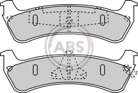 Тормозные колодки дисковые, комплект A.B.S. 38667
