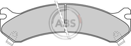 Тормозные колодки дисковые, комплект A.B.S. 38784