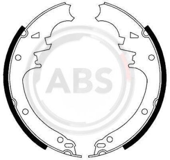Колодки тормозные барабанные, комплект A.B.S. 40462