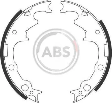Колодки тормозные барабанные, комплект A.B.S. 40538