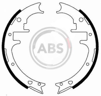 Колодки тормозные барабанные, комплект A.B.S. 40581