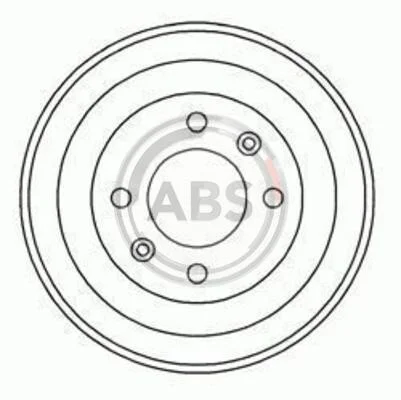 Тормозной барабан задний A.B.S. 5255-S (фото 1)