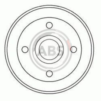 Тормозной барабан задний A.B.S. 5527-S