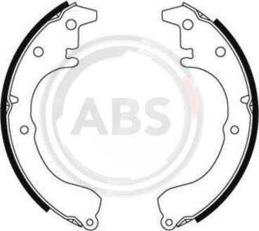 Колодки тормозные барабанные, комплект A.B.S. 8513