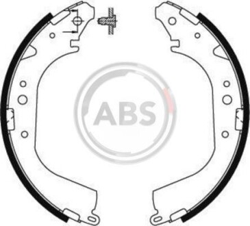 Колодки тормозные барабанные, комплект A.B.S. 8581
