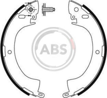 Колодки тормозные барабанные, комплект A.B.S. 8657