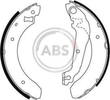 Колодки тормозные барабанные, комплект A.B.S. 8705