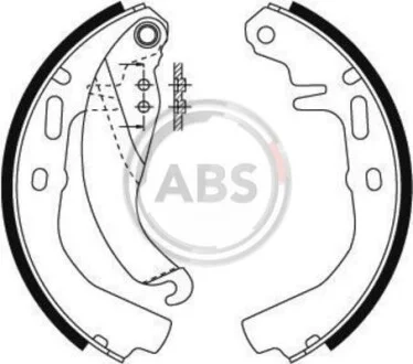 Колодки тормозные барабанные, комплект A.B.S. 8792