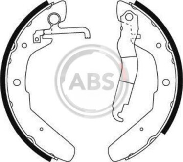 Колодки тормозные барабанные, комплект A.B.S. 8801