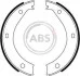 Колодки тормозные стояночного тормоза A.B.S. 8805 (фото 1)
