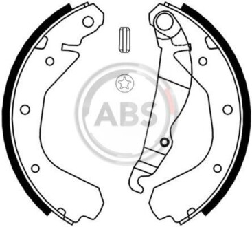 Колодки тормозные барабанные, комплект A.B.S. 8808