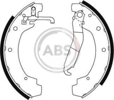 Колодки тормозные барабанные, комплект A.B.S. 8811