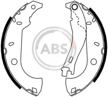 Колодки тормозные барабанные, комплект A.B.S. 8832