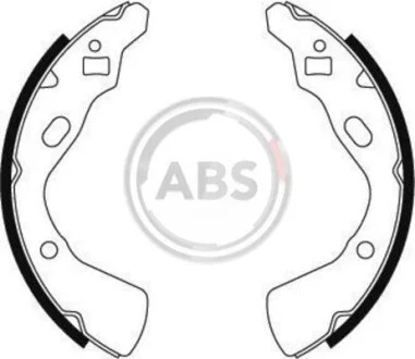 Колодки тормозные барабанные, комплект A.B.S. 8857