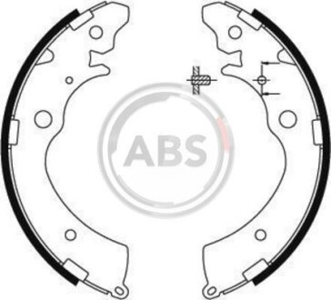 Колодки тормозные барабанные, комплект A.B.S. 8861