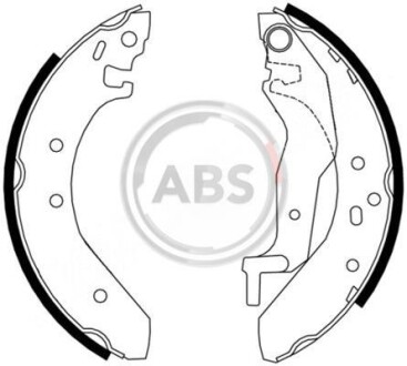 Колодки тормозные барабанные, комплект A.B.S. 8865