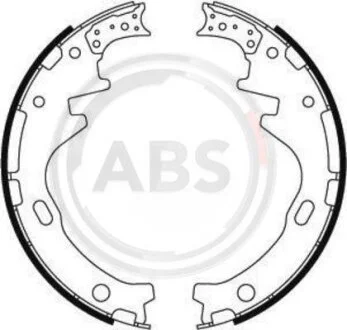 Колодки тормозные барабанные, комплект A.B.S. 8876