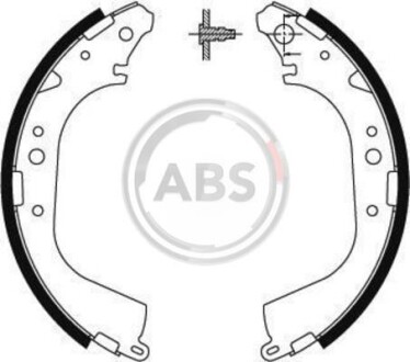 Колодки тормозные барабанные, комплект A.B.S. 8881