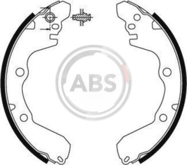 Колодки тормозные барабанные, комплект A.B.S. 8904