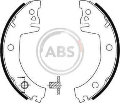 Колодки тормозные барабанные, комплект A.B.S. 8911