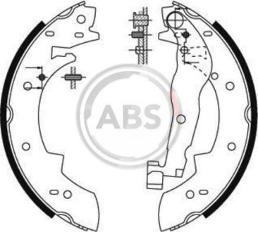 Колодки тормозные барабанные, комплект A.B.S. 8915