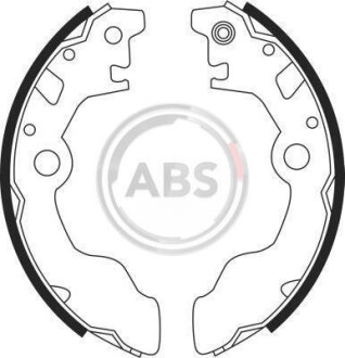 Колодки тормозные барабанные, комплект A.B.S. 8927