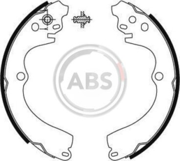 Колодки тормозные барабанные, комплект A.B.S. 8928