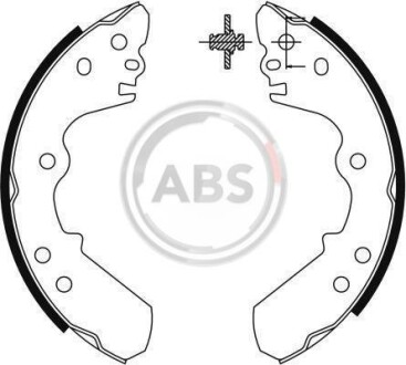 Колодки тормозные барабанные, комплект A.B.S. 8933