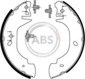 Колодки тормозные барабанные, комплект A.B.S. 8940