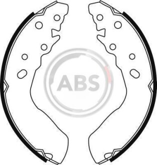 Колодки тормозные барабанные, комплект A.B.S. 8975