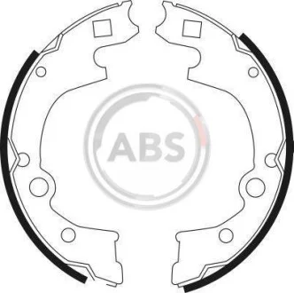 Колодки тормозные барабанные, комплект A.B.S. 9035