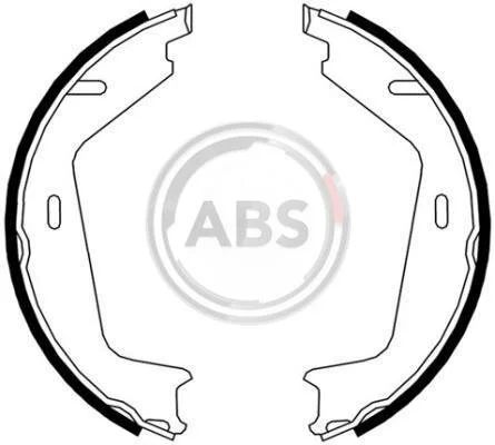 Колодки тормозные стояночного тормоза A.B.S. 9071 (фото 1)