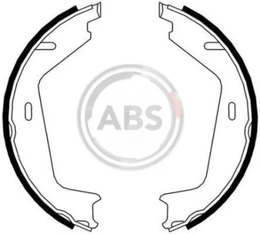 Колодки тормозные стояночного тормоза A.B.S. 9071
