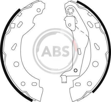 Колодки тормозные барабанные, комплект A.B.S. 9123