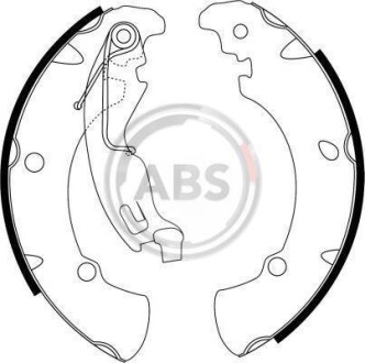 Колодки тормозные барабанные, комплект A.B.S. 9154