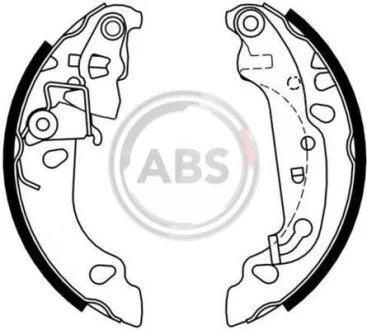Колодки тормозные барабанные, комплект A.B.S. 9166