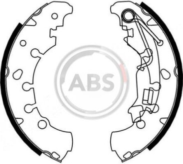 Колодки тормозные барабанные, комплект A.B.S. 9214