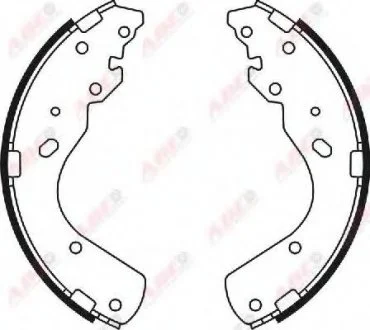 Тормозные колодки, барабанные ABE C03044ABE