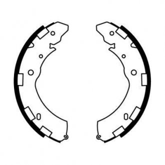 Гальмівні колодки, барабанні ABE C05060ABE
