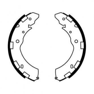 Тормозные колодки, барабанные ABE C05060ABE