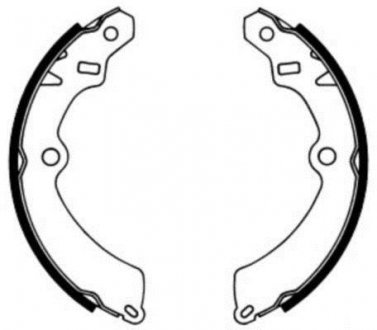 Гальмівні колодки, барабанні ABE C08012ABE