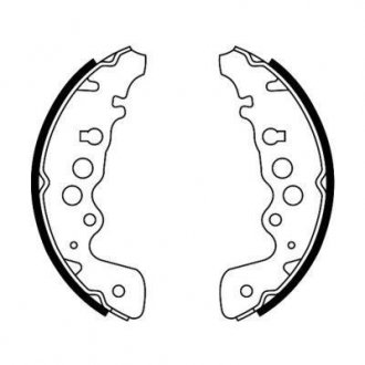 Гальмівні колодки, барабанні ABE C08018ABE