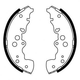 Гальмівні колодки, барабанні ABE C08023ABE