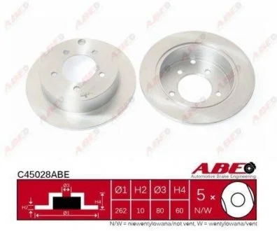 Тормозной диск ABE C45028ABE
