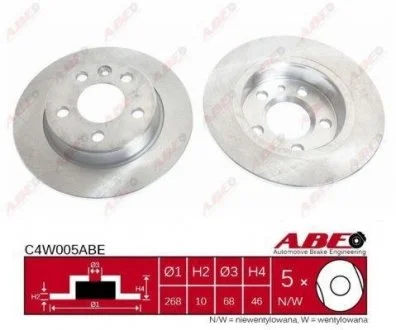 Гальмівний диск ABE C4W005ABE