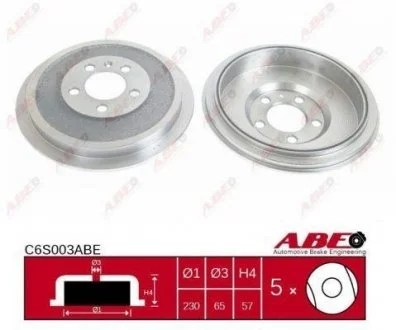 Гальмівний барабан ABE C6S003ABE